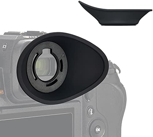 [Updated Version] Z9 Z8 Zf Eye Cup Eyepiece, Camera Viewfinder Eyecup for Nikon Z8 Z9 Zf, Soft Silicone 360 Rotating Extension Oval Design, Replace Nikon DK-33 Eye Cup by JJC