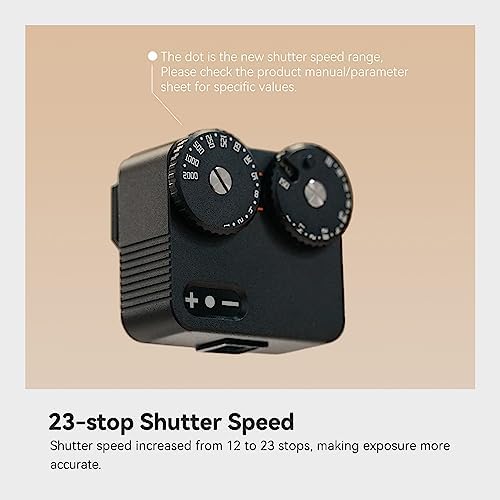 TTARTISAN Light Meter II with Real-time Metering Tool, Two Dial to Adjust ISO, Aperture and Shutter Speed (Black) - Image 4