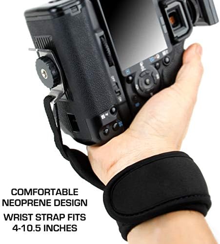USA GEAR DualGRIP Professional Grip Camera Wrist Hand Strap with Neoprene Design and Metal Plate - Compatible with Canon, Fujifilm, Nikon, Sony, and more DSLR, Mirrorless, Point & Shoot Camera (Black) - Image 5