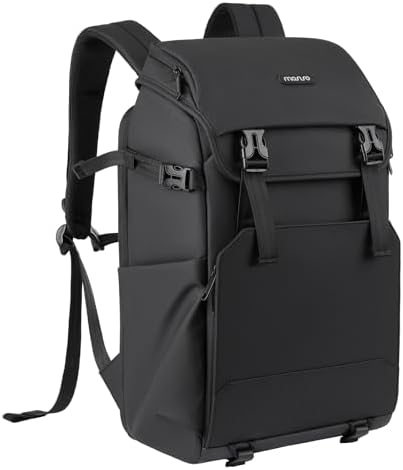 MOSISO Camera Backpack, DSLR/SLR/Mirrorless Camera Bag with Top Flap Pocket by MOSISO