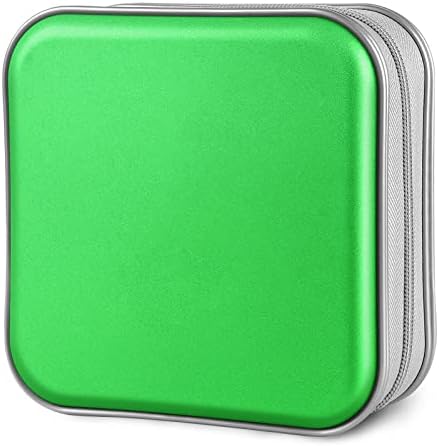 Siveit CD/DVD Cases 40 Capacity Disc Storage Binder for Car(Green) by Siveit