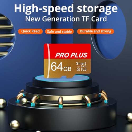 2 Pack Memory Card 64GB with Adapter, High Speed TF Card, UHS-I C10 A1 Memory TF Card for Tablet/Mobile Phone/Camera/Car Audio/Game Console (TF162 Red Gold 64GB) - Image 4