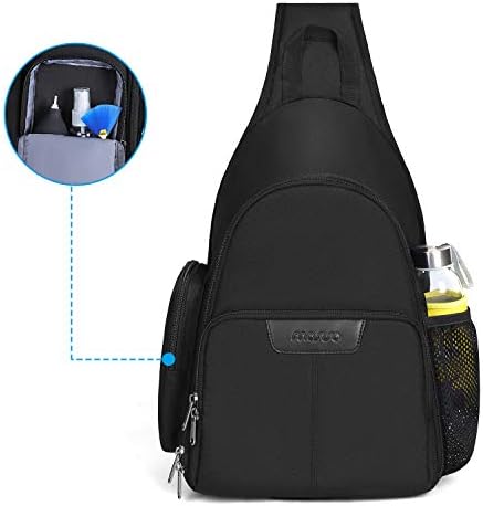MOSISO Camera Bag Sling Backpack, Full Open Camera Case, Black - Image 3