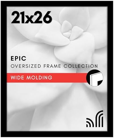 Americanflat 21x26 Poster Frame - Engineered Wood - Black by Americanflat