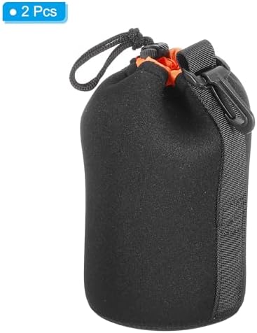 PATIKIL Camera Lens Bag 3.7" ID x 7.1" H Drawstring Lens Pouch 2Pcs - Image 3