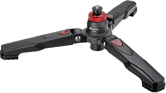 Leofoto VD-02 Monopod Base Support System, Ground Tripod, 3/8 Mounting Screw - Image 4