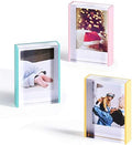 Instax Mini Acrylic Photo Frames, 2x3 Polaroid Picture Frame for Instax Mini EVO/LiPlay/Link Printer & Cameras Film, Cute Small Tabletop Picture Frame, Instant Photos Holder for Home Decor (3 Pack) by Janaden