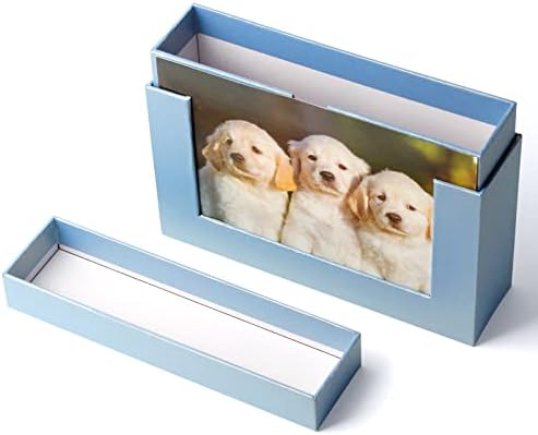Cardboard Photo Storage Boxes 5x7 For Pictures, Family,Wedding Gift Photo Box, Photo Case Chocolate Gift Boxes, Postcards Box (Blue) - Image 2