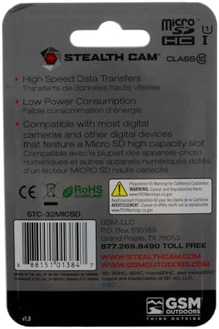 STEALTH CAM SD Card - High-Speed Data Transferring Storage Game Trail Hunting Scouting Photo Video Recording Cameras, SDHC 32GB MicroSD Memory Card - Image 3