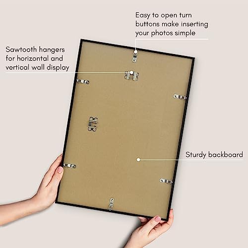 Americanflat 13x19 Poster Frame - Slim Molding - Black - Image 5