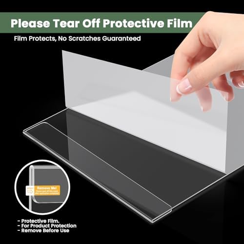 15 Pack 8.5x11 Acrylic Sign Holder Wall Mount, Clear Plastic Wall Signs Display for Flyers, Acrylic Frame Photo Menu Stands with Adhesive Tape for Restaurants, Office and Business Store - No Drilling - Image 7