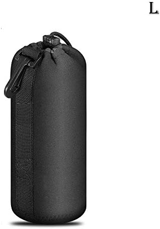 Large Size Waterproof Drawstring Lens Pouch Black Neoprene DSLR Camera Lens Bag Compatible with Sony Olympus Panasonic - Image 2