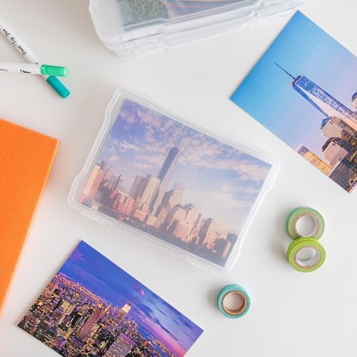 IRIS USA Photo Storage Cases |Made in USA| Fits 5"x7", (10-Pack) - Clear - Image 6