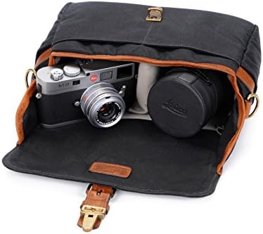 ONA - The Bowery - Camera Messenger Bag - Black Waxed Canvas (ONA5-014BL) - Image 7