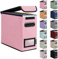 BALEINE File Organizer Box with Lid, Collapsible Hanging File Storage Box by BALEINE