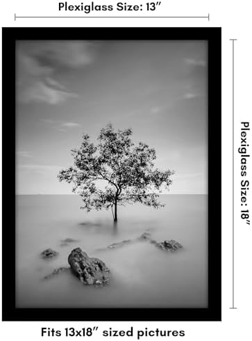 Americanflat 13x18 Poster Frame - Engineered Wood - Black - Image 2