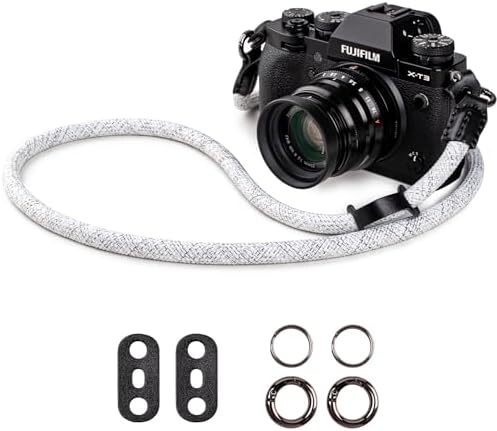 VOVMOEYA Nylon Braided Camera Rope Strap, Camera Neck Shoulder Strap with O-Ring for DSLR & Mirrorless Camera by VOVMOEYA