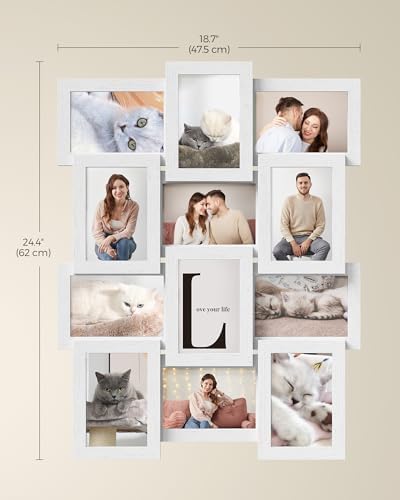 SONGMICS Collage Picture Frames, 4 x 6 for Wall Decor, Set of 12 - Image 4