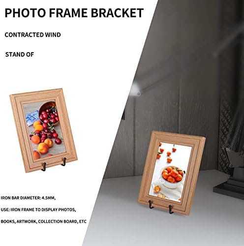 Decolore 3 Pack 6 Inch Black Metal Display Stands Plate Holder Display Stands for Picture, Decorative Plate, Book, Photo Easel, Artistic Work (3 Pack, 6 inch) - Image 6