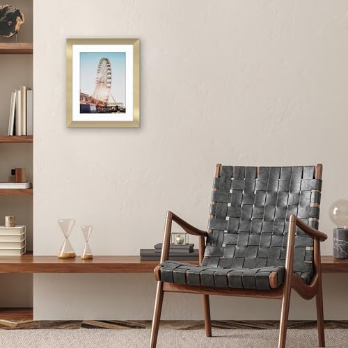 Americanflat 12x15 Picture Frame - Matted to 9x12 - Engineered Wood - Gold - Image 4