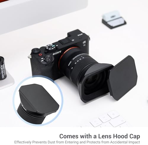 JJC Metal Square Lens Hood for Sigma 18-50mm f/2.8 DC DN Contemporary Lens - Image 5