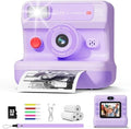 CalineGam Kids Instant Print Camera, 1080P HD Dual Lens with 32GB Card | 2.4" Screen Kids Camera with 3 Paper Rolls, 16X Zoom, Christmas Birthday Gifts for Girls and Boys Age 3-12 by Unknown