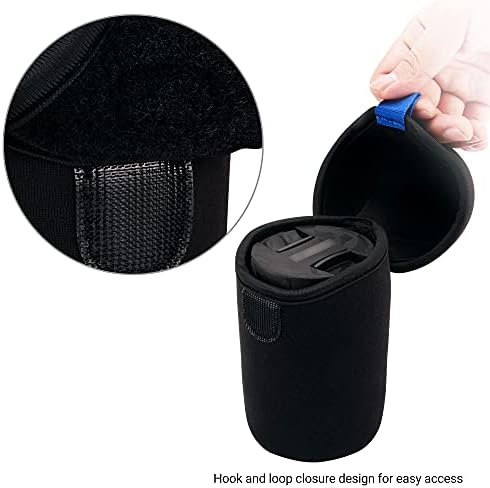 JJC Small Neoprene Camera Lens Pouch Case, Fits Lens up to 3.1 x 4.6inches - Image 4