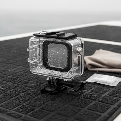 Waterproof Camera Case Housing Shell Cover with High Light Glass Window and Universal Mount Screw Shock Resistant Pc and Stainless Steel Guard Suitable for Scuba Swimming Kayaking Travel - Image 5