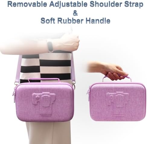 Small Camera Case Bag for Canon EOS Rebel T7/R50//R100 DSLR Camera Purple - Image 6