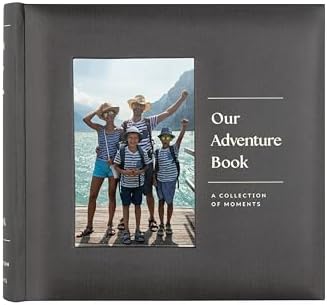 MCS Our Adventure Charcoal Photo Album, 200-Pocket, 4x6, 12x12 Pages by MCSIndustriesInc