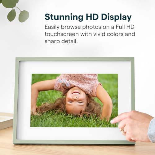 Skylight Digital Picture Frame 2 – 10" Full HD Touchscreen, Classic Green - Image 4