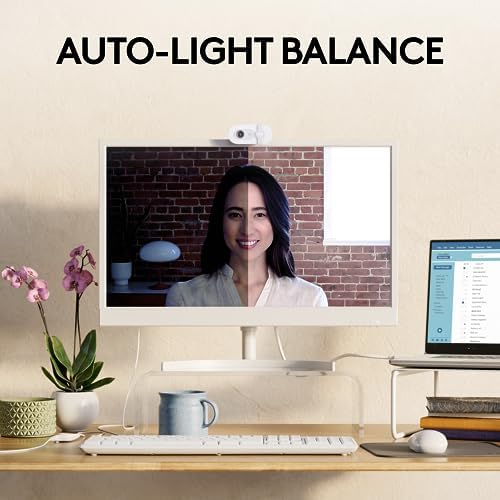 Logitech Brio 100 Full HD 1080p Webcam for Streaming and Meetings - White - Image 3
