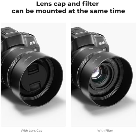 K&F CONCEPT Lens Hood Compatible with Canon RF 50mm F1.8 STM Lens - Image 4