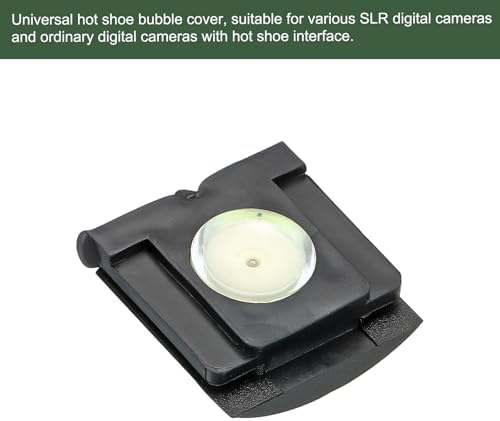 YOKIVE 8 Pcs Camera Level Hot Shoe Cover Bubble Level Cap Black Green 0.4" - Image 3