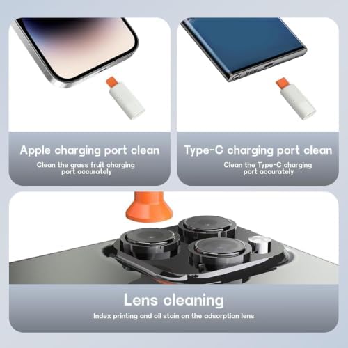 Laptop Cleaner, All in 1 airpod Cleaner kit Keyboard Cleaner Set, Computer MacBook Earphone Camera Cleaning Kit, Tablet and Screen Dust Brush Tool for Computer, PC, TV Camera Lens Computer Vacuum - Image 4