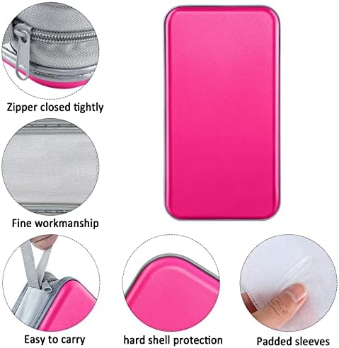 Siveit CD DVD Cases 96 Capacity Disc Storage Binder for Car(Hot Pink) - Image 2