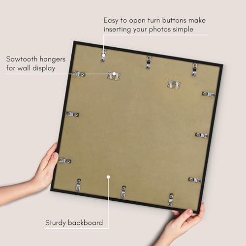 Americanflat 20x20 Poster Frame - Slim Molding - Black - Image 6