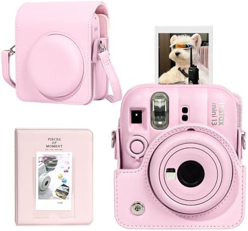 CAIYOULE Camera Case for Fujifilm Instax Mini 13 Instant Film Camera, Pink by CAIYOULE