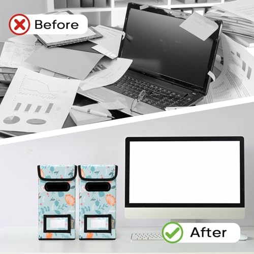 BALEINE File Organizer Box with Lid, Collapsible Hanging File Storage Box - Image 7