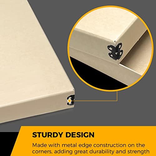 Golden State Art, Archival Storage Box, Tan-11.75x14.75x1.5 Inch, Pack of 2 - Image 4