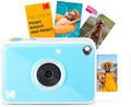 KODAK Printomatic+ Instant Print Digital Camera (Blue) 10MP Portable Camera with Interactive RGB LED Status Indicator, Prints Full-Color Photos on Zink 2x3” Sticky-Backed Photo Paper - Easy & Fun by Unknown