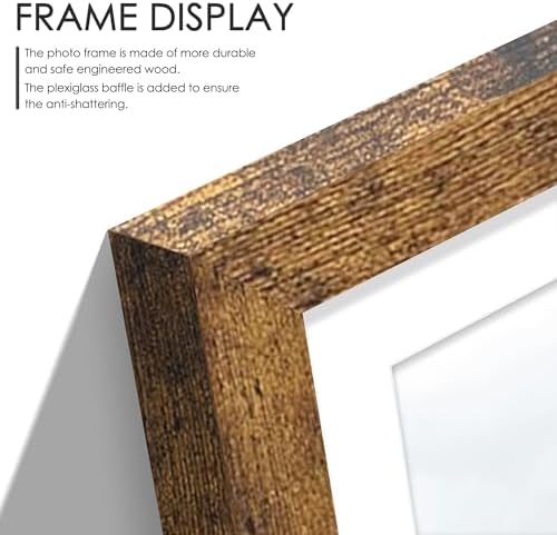 DUENPY 14x26 Collage Frame For 12 4x6 Photos Brown - Image 5