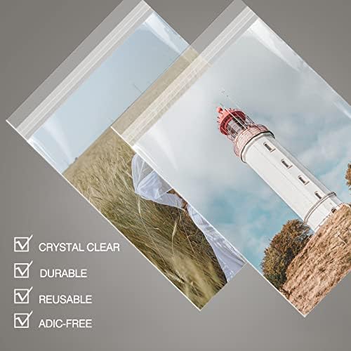 50 Pack 12x18 Inch Acid-Free Crystal Clear Plastic Sleeves for Art Prints - Image 3