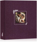 Lanpn Scrapbook Photo Album 8.5x11, Linen Window Design Cover Top Load 3 Ring Folder Binder Photobook Photo Book 8.5 x 11 inch with 30 Plastic Sleeves 60 Pages Purple by Lanpn