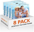HOUSE DAY Acrylic Picture Frames 8x10, 8 Pack Magnetic 8x10 Picture Frame by HOUSEDAY