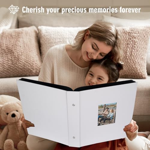 Artmag Fabric Photo Album 4x6 400 Large Capacity for Family Wedding Anniversary Linen Album Holds 400 Vertical Photos (400 Pockets, White) - Image 5