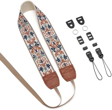 ZOOEASS Camera Strap for DSLR and Mirrorless Digital Camera,Neck Strap with Embroidery Patterns and Quick-release Buckle - Image 2
