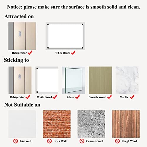 CRUGLA 8.5x11 Magnetic Frame Sheet with Self Adhesive Backing, Poster Certificate Carft Picture Photo Frame for Refrigerator Office Glass Window Door Cubicle Tile, 12 Pack - Image 6