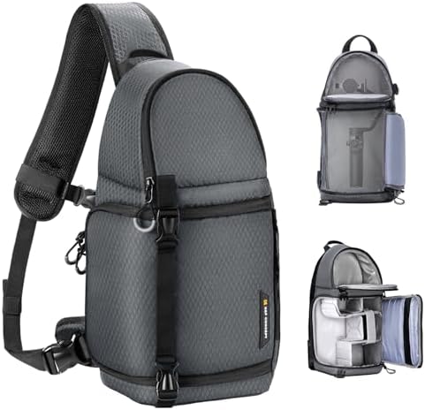 K&F CONCEPT Camera Sling Bag, Compact Crossbody Backpack, 10L by KFCONCEPT
