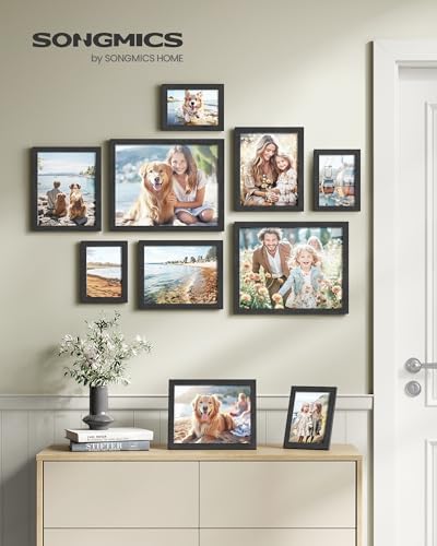 SONGMICS Collage Picture Frames, Set of 10, Glass - Image 2